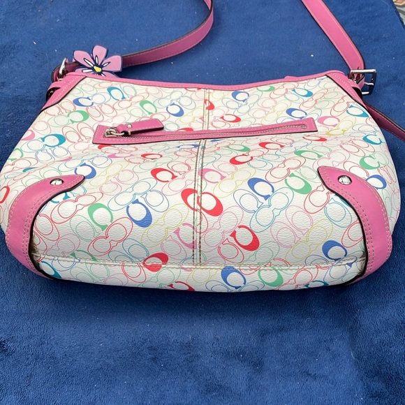 Coach F16481 Chelsea multi-color pink pastel monogram crossbody - Picture 12 of 14